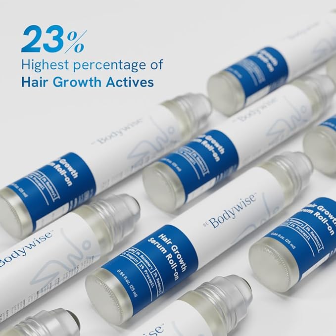 Be Bodywise Advanced Rosemary Hair Growth Roll-On Serum | Clinically Proven Hair Regrowth Treatment