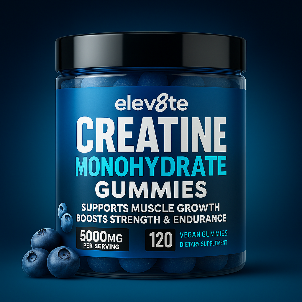 Elev8te™ Creatine Gummies | Boosts Muscle Growth and Recovery